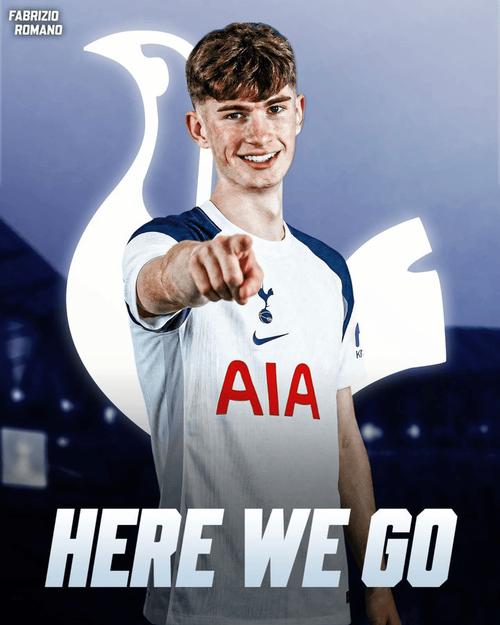 HWG!罗马诺:18岁前锋威尔逊租借加盟热刺,附带买断选项